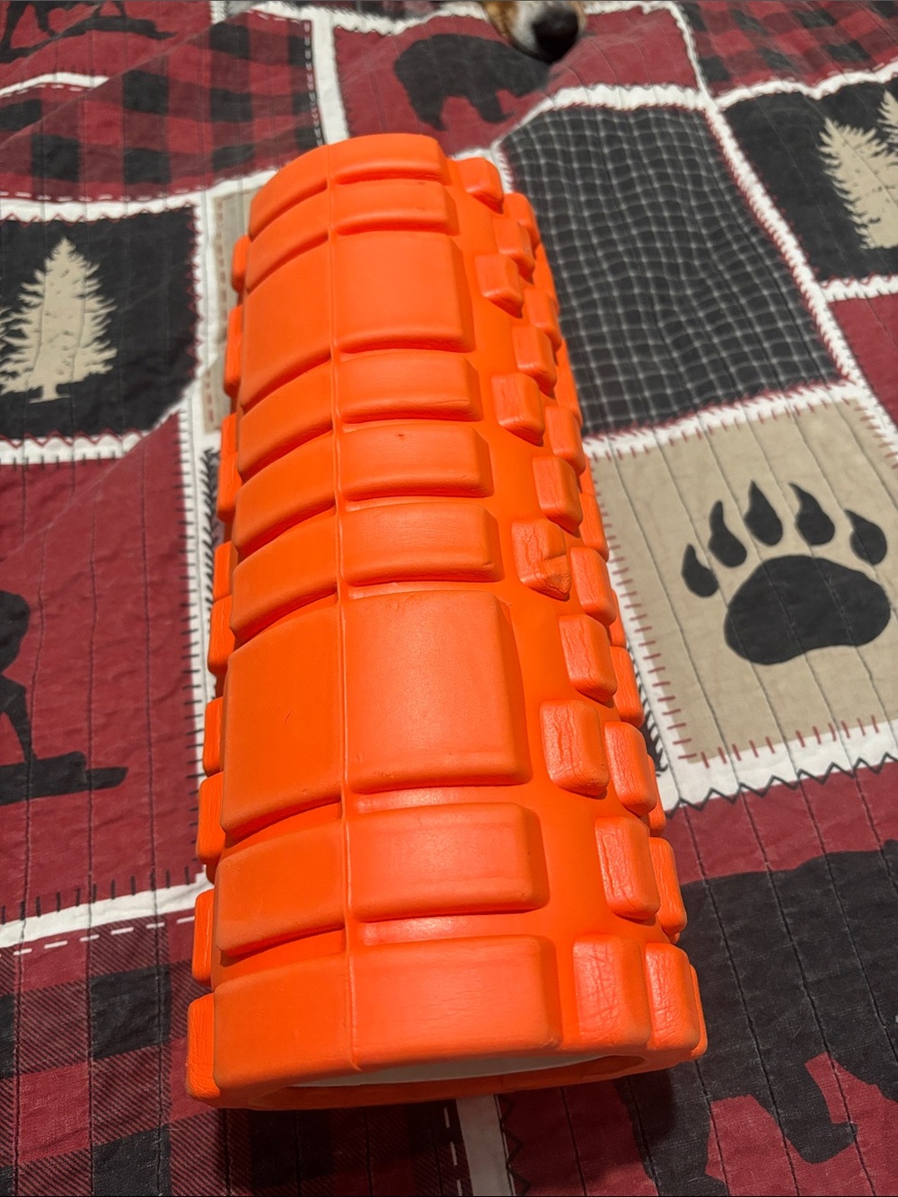 Textured Foam Roller in Bright Orange